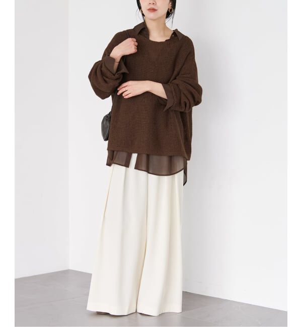 Plage「《追加》linen mix loose プルオーバー」|ニット・セーター|
