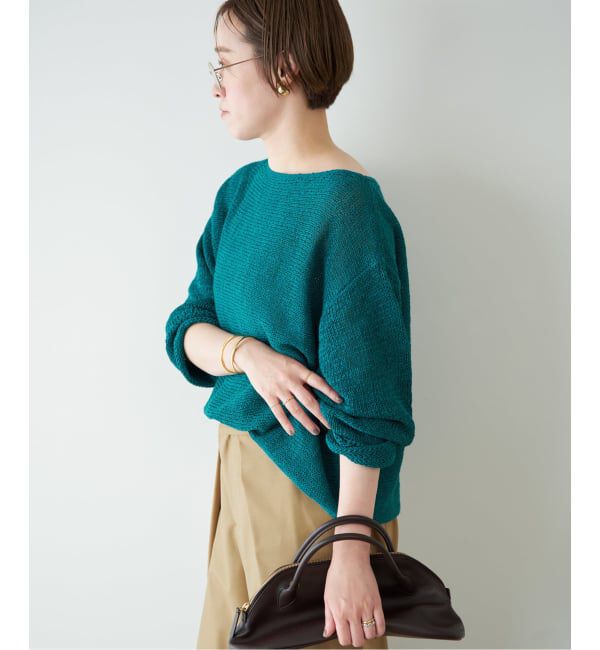 Plage「《追加》linen mix loose プルオーバー」|ニット・セーター|