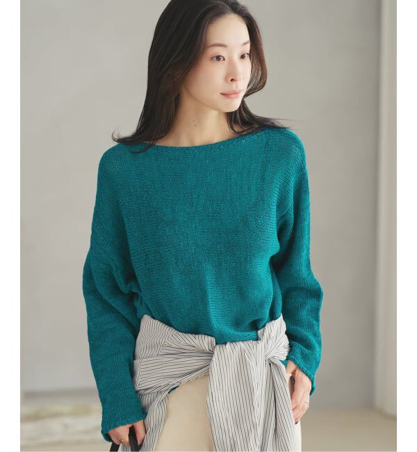 Plage「《追加》linen mix loose プルオーバー」|ニット・セーター|