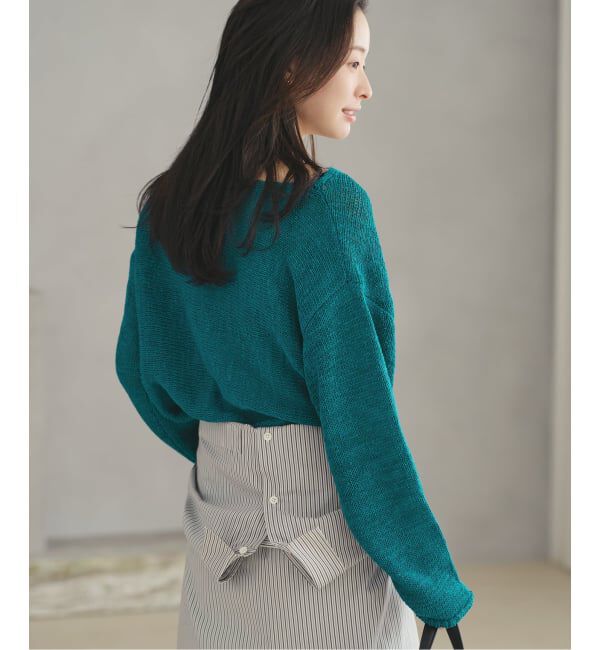 Plage「《追加》linen mix loose プルオーバー」|ニット・セーター|