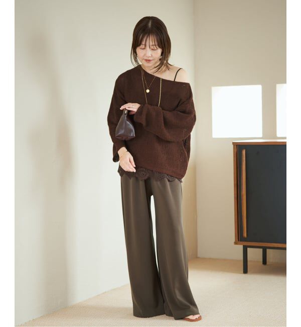 Plage「《追加》linen mix loose プルオーバー」|ニット・セーター|