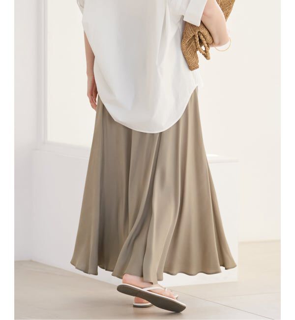Plage「《追加》Washable Fibril ロングスカート」|スカート|