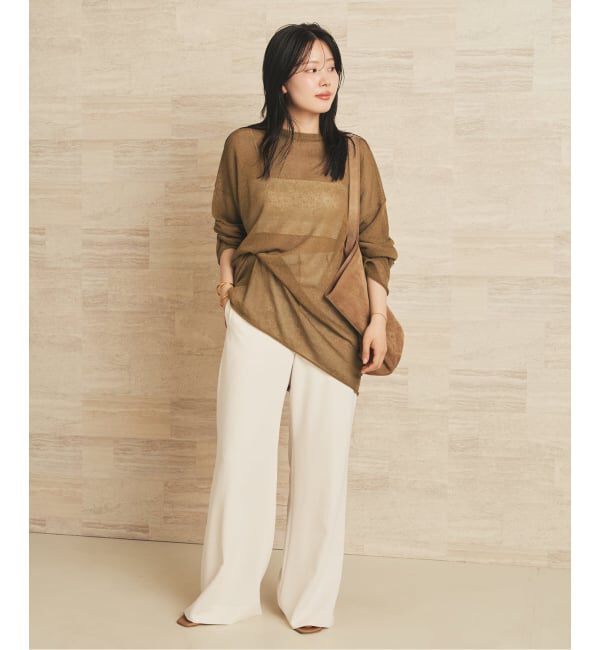 Plage「Linen/ny long プルオーバー」|ニット・セーター|