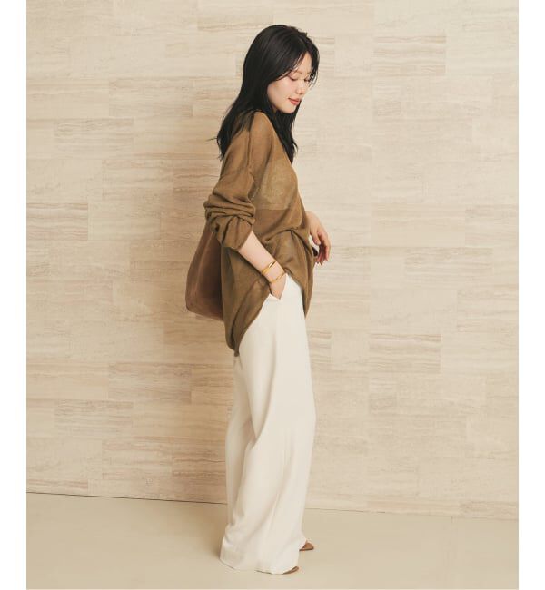 Plage「Linen/ny long プルオーバー」|ニット・セーター|