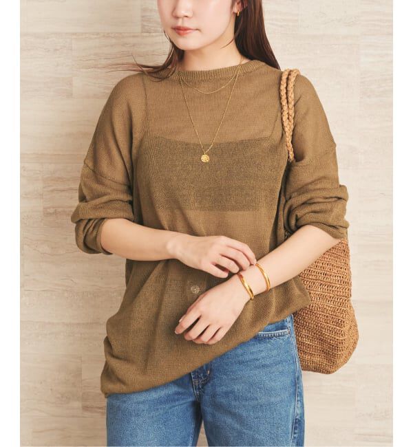 Plage「Linen/ny long プルオーバー」|ニット・セーター|