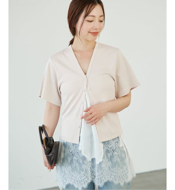 Plage「フライス カーデ TEE」|カーディガン|