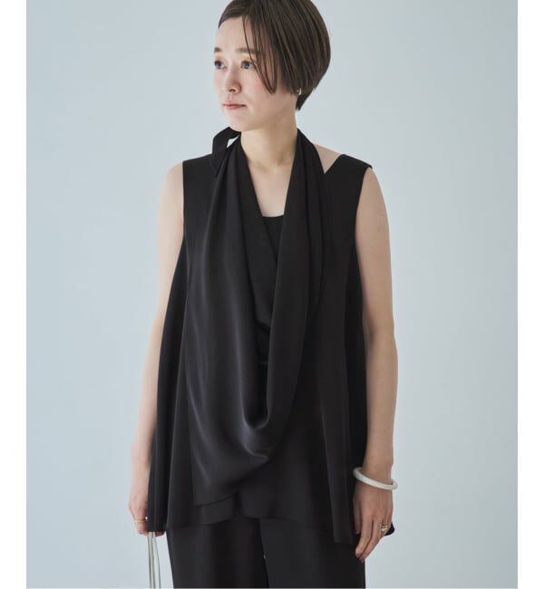 Plage「《予約》dull satin scarf set タンク」|タンクトップ|