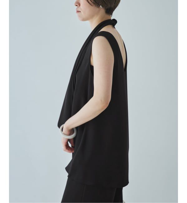 Plage「《予約》dull satin scarf set タンク」|タンクトップ|