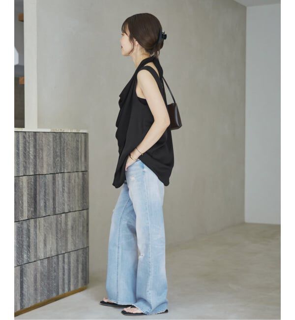 Plage「《予約》dull satin scarf set タンク」|タンクトップ|