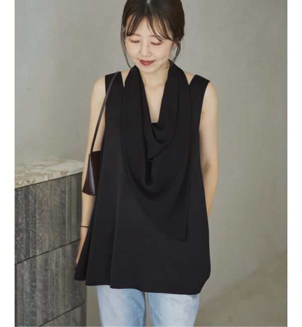 Plage「《予約》dull satin scarf set タンク」|タンクトップ|