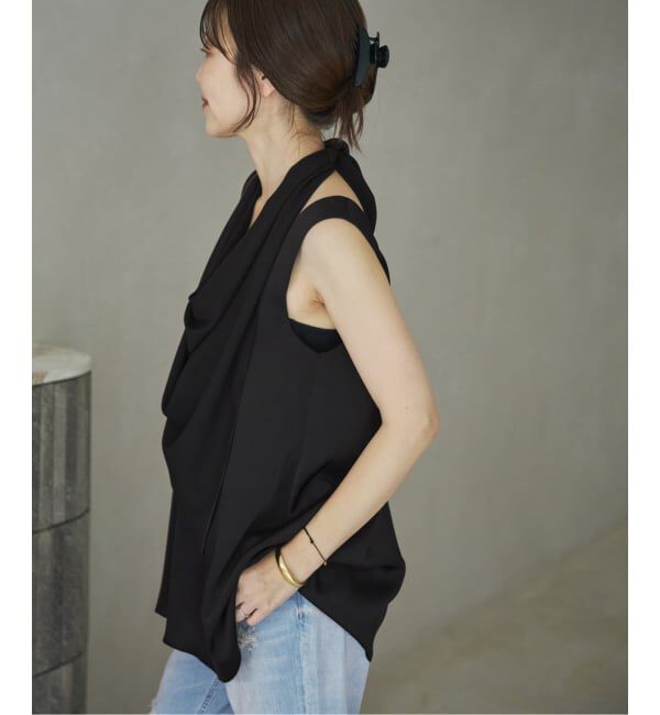 Plage「《予約》dull satin scarf set タンク」|タンクトップ|