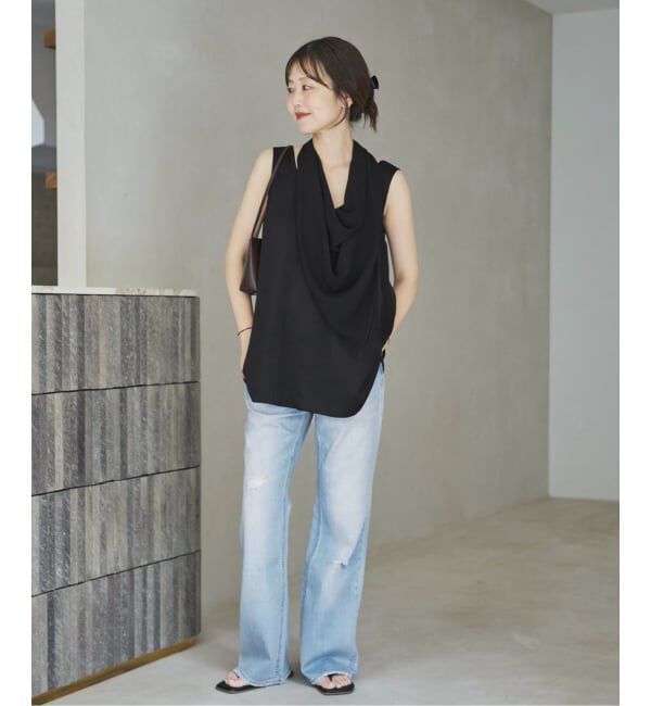Plage「《予約》dull satin scarf set タンク」|タンクトップ|