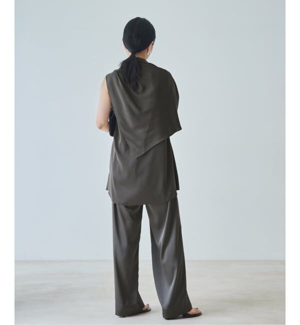 Plage「《予約》dull satin scarf set タンク」|タンクトップ|