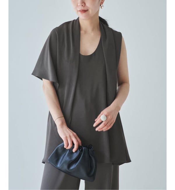 Plage「《予約》dull satin scarf set タンク」|タンクトップ|