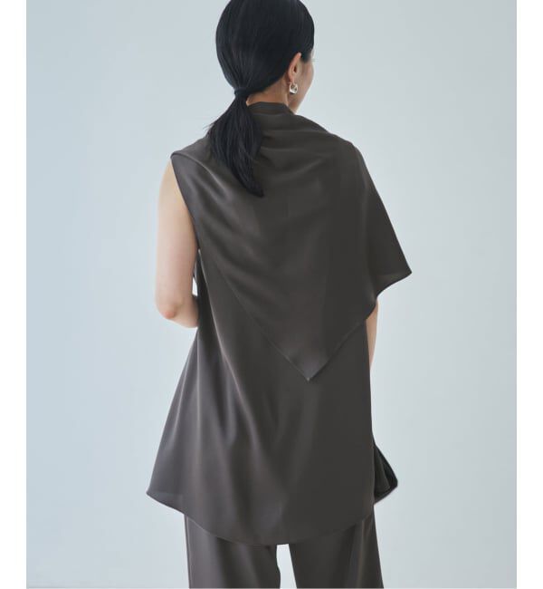 Plage「《予約》dull satin scarf set タンク」|タンクトップ|