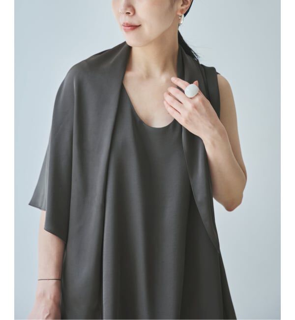 Plage「《予約》dull satin scarf set タンク」|タンクトップ|