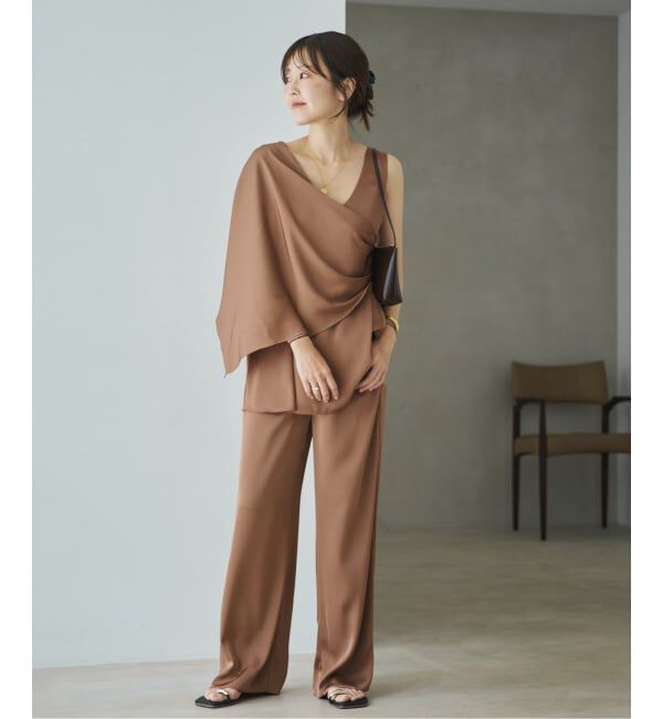 Plage「《予約》dull satin scarf set タンク」|タンクトップ|