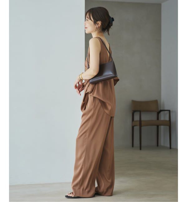 Plage「《予約》dull satin scarf set タンク」|タンクトップ|