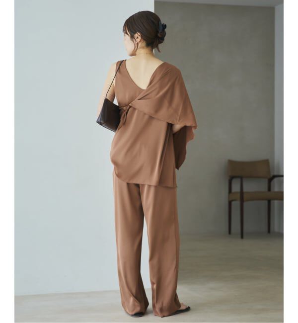 Plage「《予約》dull satin scarf set タンク」|タンクトップ|