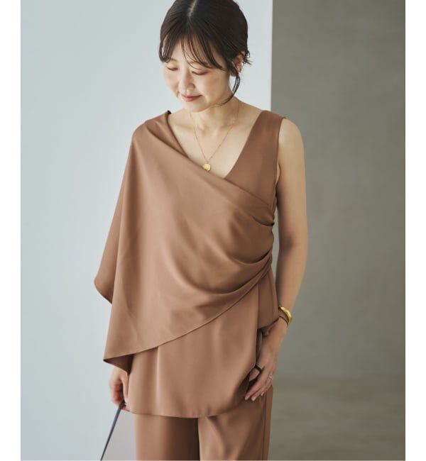 Plage「《予約》dull satin scarf set タンク」|タンクトップ|