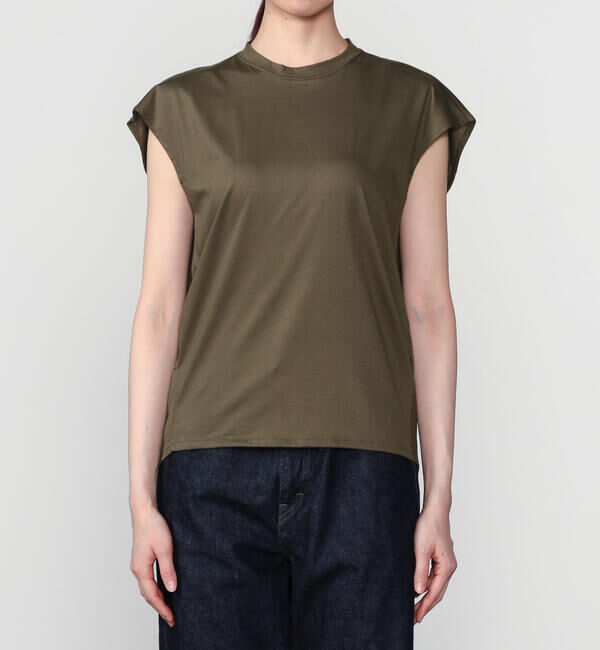  「HAVERSACK | 〈別注〉コクーンノースリーブTシャツ WOMEN」|Tシャツ・カットソー|