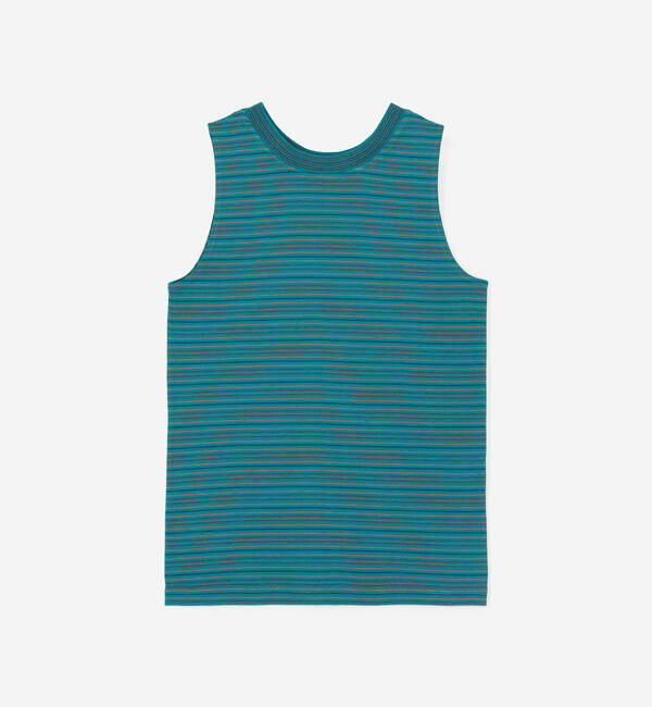  「Yonetomi | 〈別注〉ボーダータンクトップ WOMEN」|Tシャツ・カットソー|BLUE系2