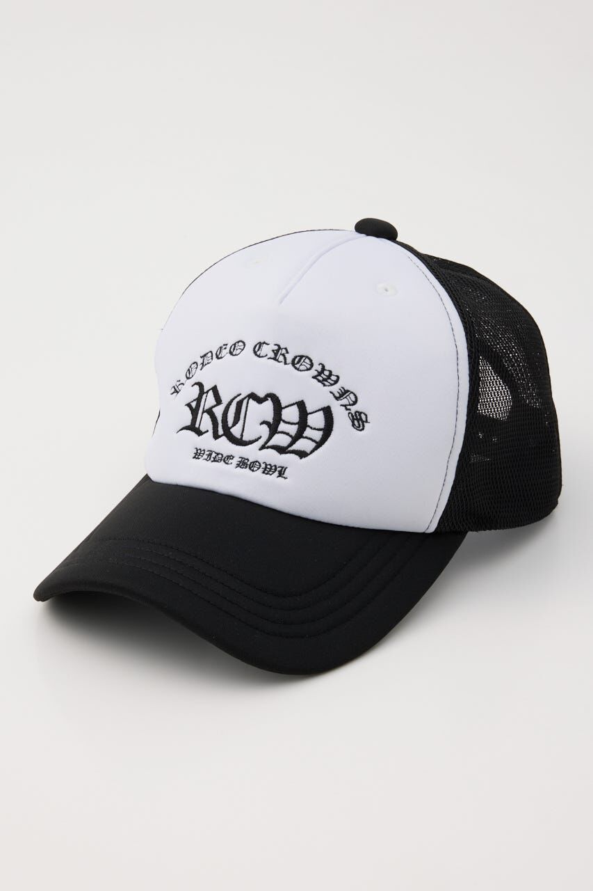 RODEO CROWNS「Blackletter メッシュCAP」|その他|WHT