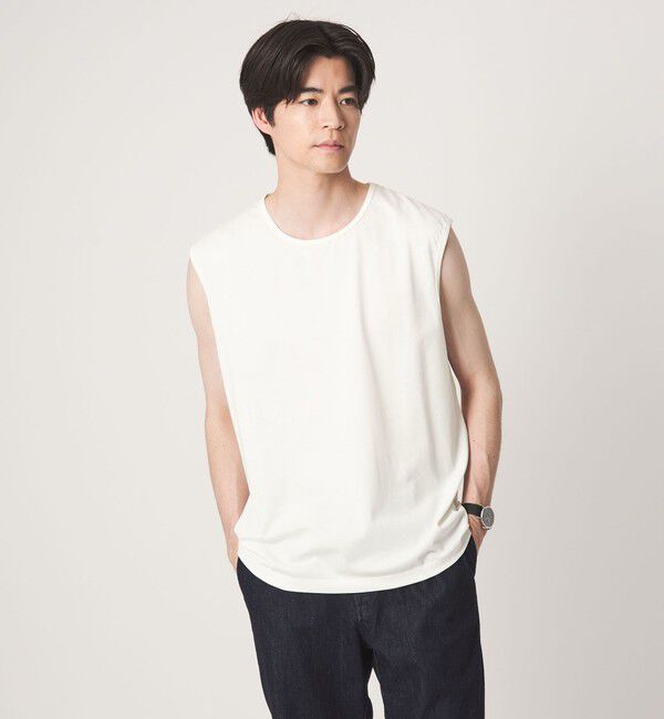 UNITED ARROWS green label relaxing「【別注/WEB限定】＜3/2 WORKS＞GLR ノースリーブ タンクトップ」|タンクトップ|OFF WHITE