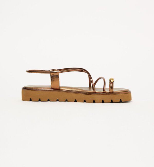 UNITED ARROWS green label relaxing「メタルトング プラット サンダル」|サンダル|
