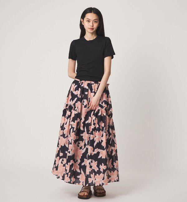 EMMEL REFINES「＜EMMEL REFINES＞EM シアーテレコ クルーネック Tシャツ」|Tシャツ・カットソー|
