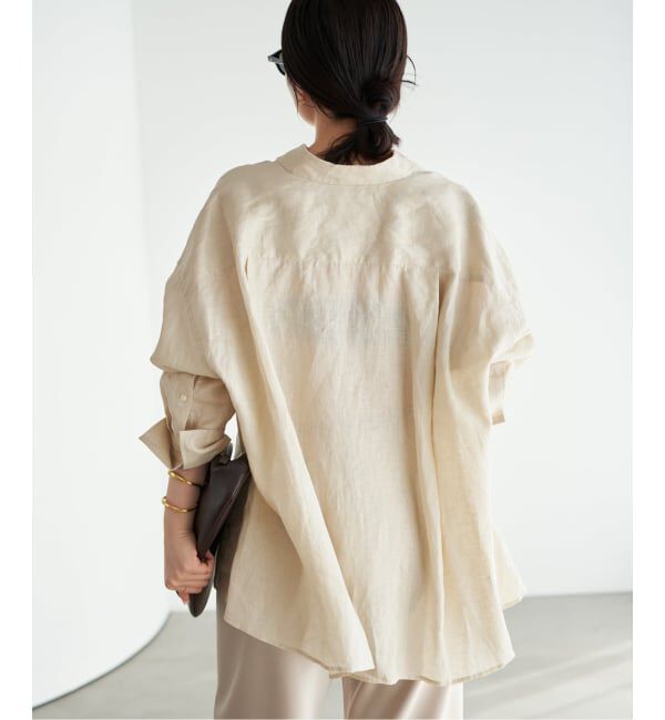 Plage「Linen Tent Line シャツ」|シャツ・ブラウス|