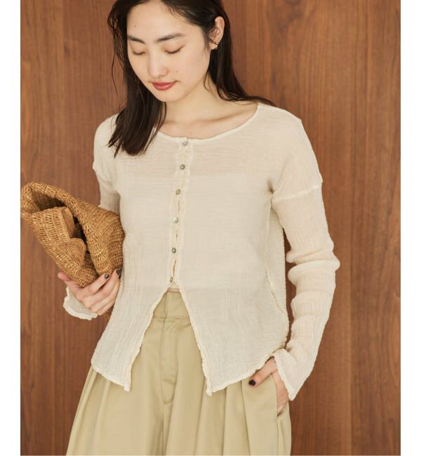 Plage「《追加予約》LES ATELIERS FRANCAIS DE CONFECTION 別注 OPEN BTN 2WAY ブラウス 3」|シャツ・ブラウス|