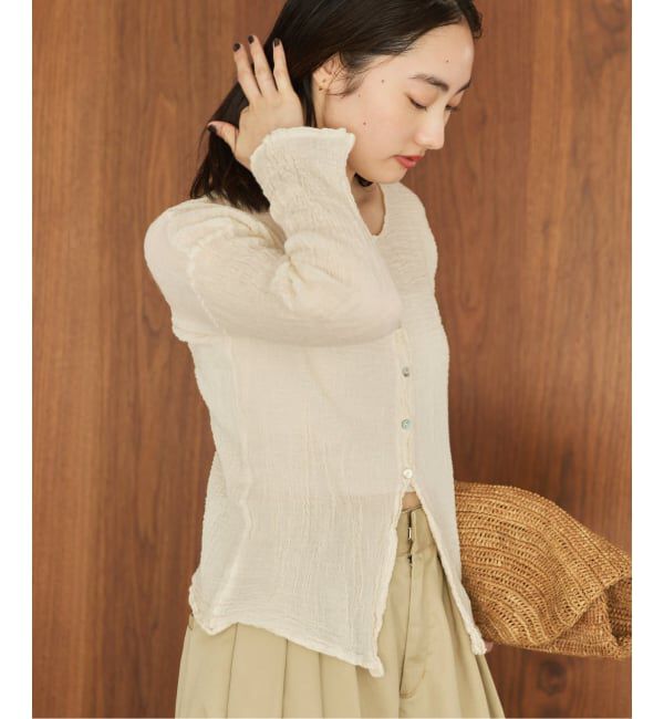 Plage「《追加予約》LES ATELIERS FRANCAIS DE CONFECTION 別注 OPEN BTN 2WAY ブラウス 3」|シャツ・ブラウス|