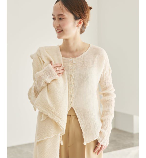 Plage「《追加予約》LES ATELIERS FRANCAIS DE CONFECTION 別注 OPEN BTN 2WAY ブラウス 3」|シャツ・ブラウス|