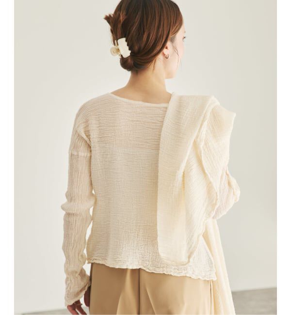 Plage「《追加予約》LES ATELIERS FRANCAIS DE CONFECTION 別注 OPEN BTN 2WAY ブラウス 3」|シャツ・ブラウス|