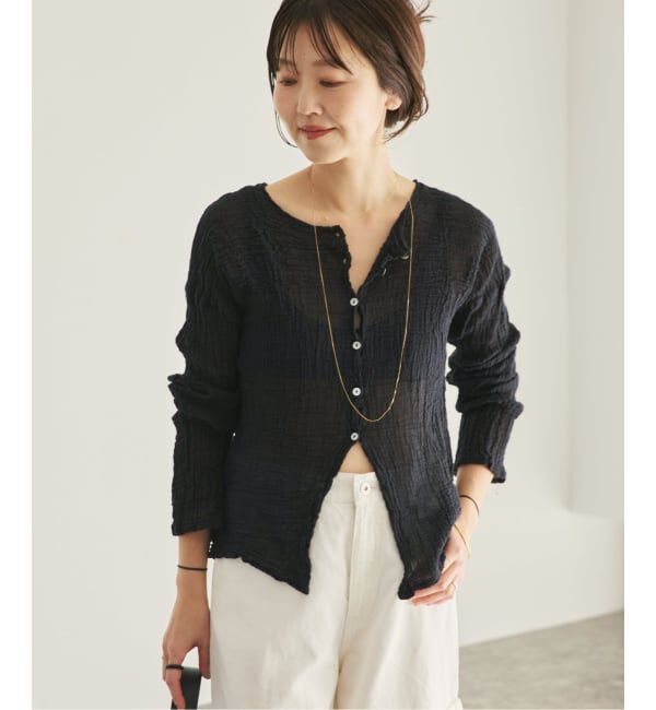 Plage「《追加予約》LES ATELIERS FRANCAIS DE CONFECTION 別注 OPEN BTN 2WAY ブラウス 3」|シャツ・ブラウス|