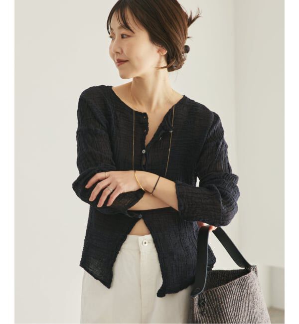 Plage「《追加予約》LES ATELIERS FRANCAIS DE CONFECTION 別注 OPEN BTN 2WAY ブラウス 3」|シャツ・ブラウス|