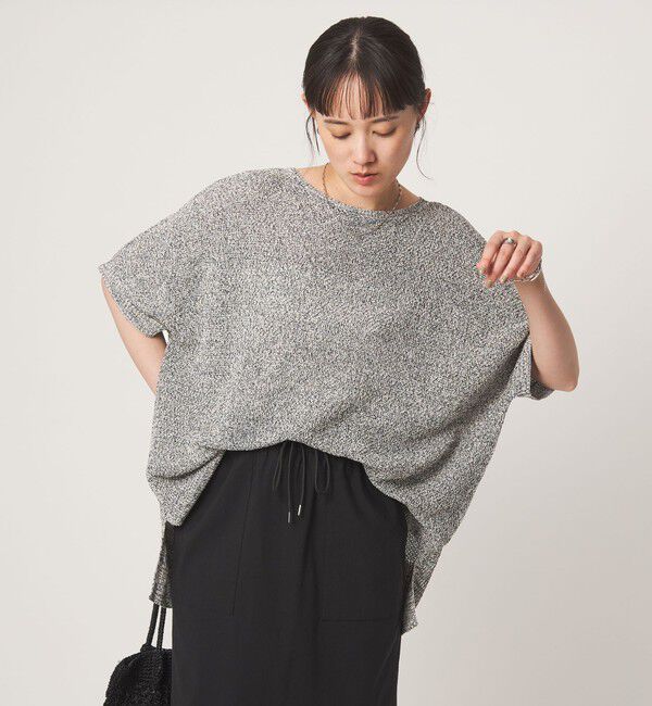 UNITED ARROWS green label relaxing「メランジ ペーパーヤーン プルオーバー」|ニット・セーター|