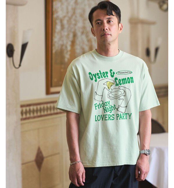 UNITED ARROWS green label relaxing「【別注】＜SCREEN STARS＞GLR シーフード 半袖 Tシャツ」|Tシャツ・カットソー|LIME