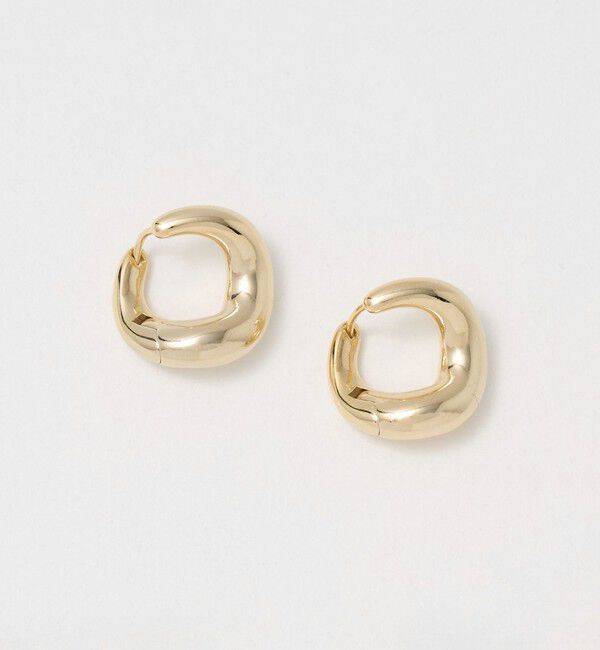 BEAUTY&YOUTH UNITED ARROWS「ヒネリ スクエア ピアス」|ピアス|GOLD