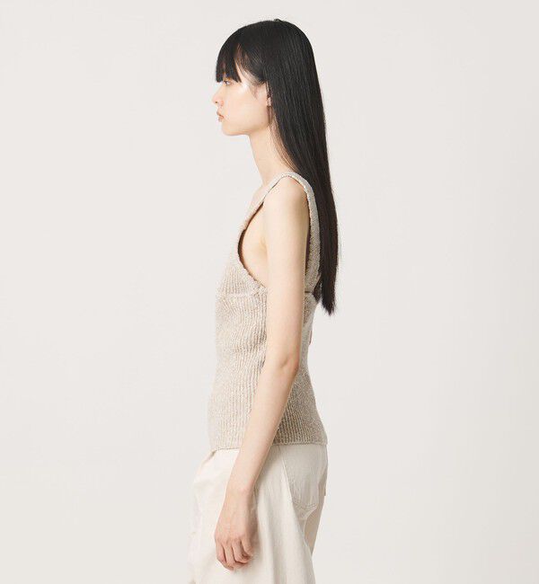 AEWEN MATOPH「＜AEWEN MATOPH＞ミックスヤーン ニット キャミソール BEIGE」|キャミソール|