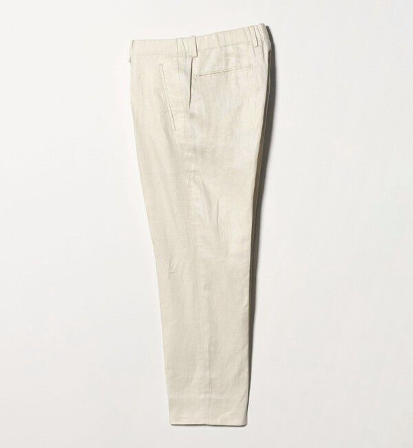 UNITED ARROWS「リネン ツイル １プリーツ リラックス テーパード イージースラックス」|スラックス|