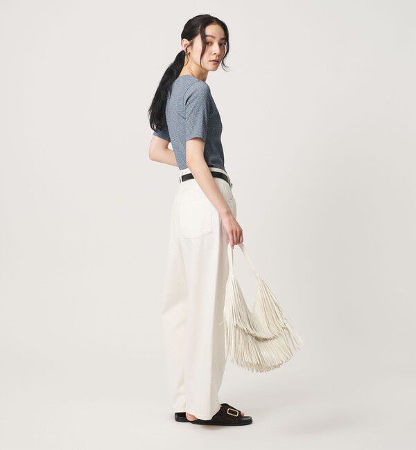BEAUTY&YOUTH UNITED ARROWS「シャーリング コンパクト ボーダー Tシャツ」|Tシャツ・カットソー|