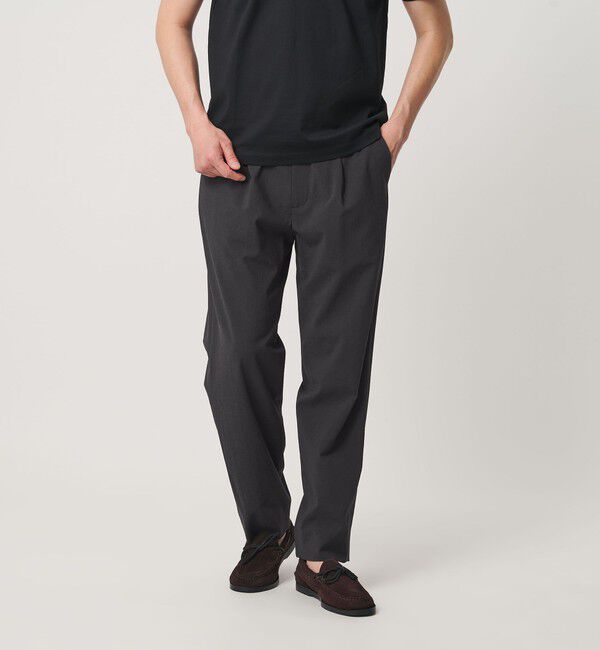 BEAUTY&YOUTH UNITED ARROWS「【WEB限定 WARDROBE SMART】サマーファンクション 1P ワイド スラックス【吸水速乾】」|チノ|DK.GRAY