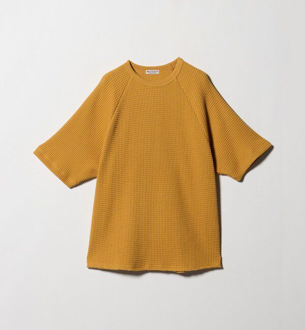 BEAUTY&YOUTH UNITED ARROWS「ビッグ ワッフル クルーネック ショートスリーブ Tシャツ」|Tシャツ・カットソー|YELLOW