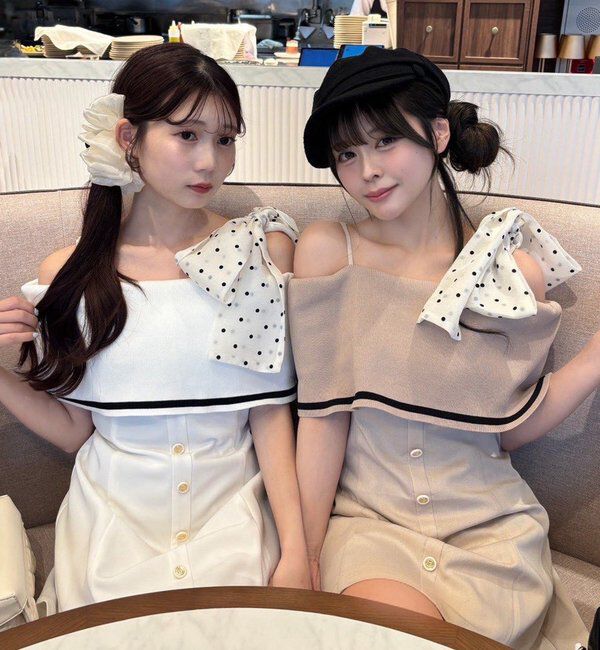  「【Osoroi  Collection】ビッグリボンミニワンピース」|ワンピース|