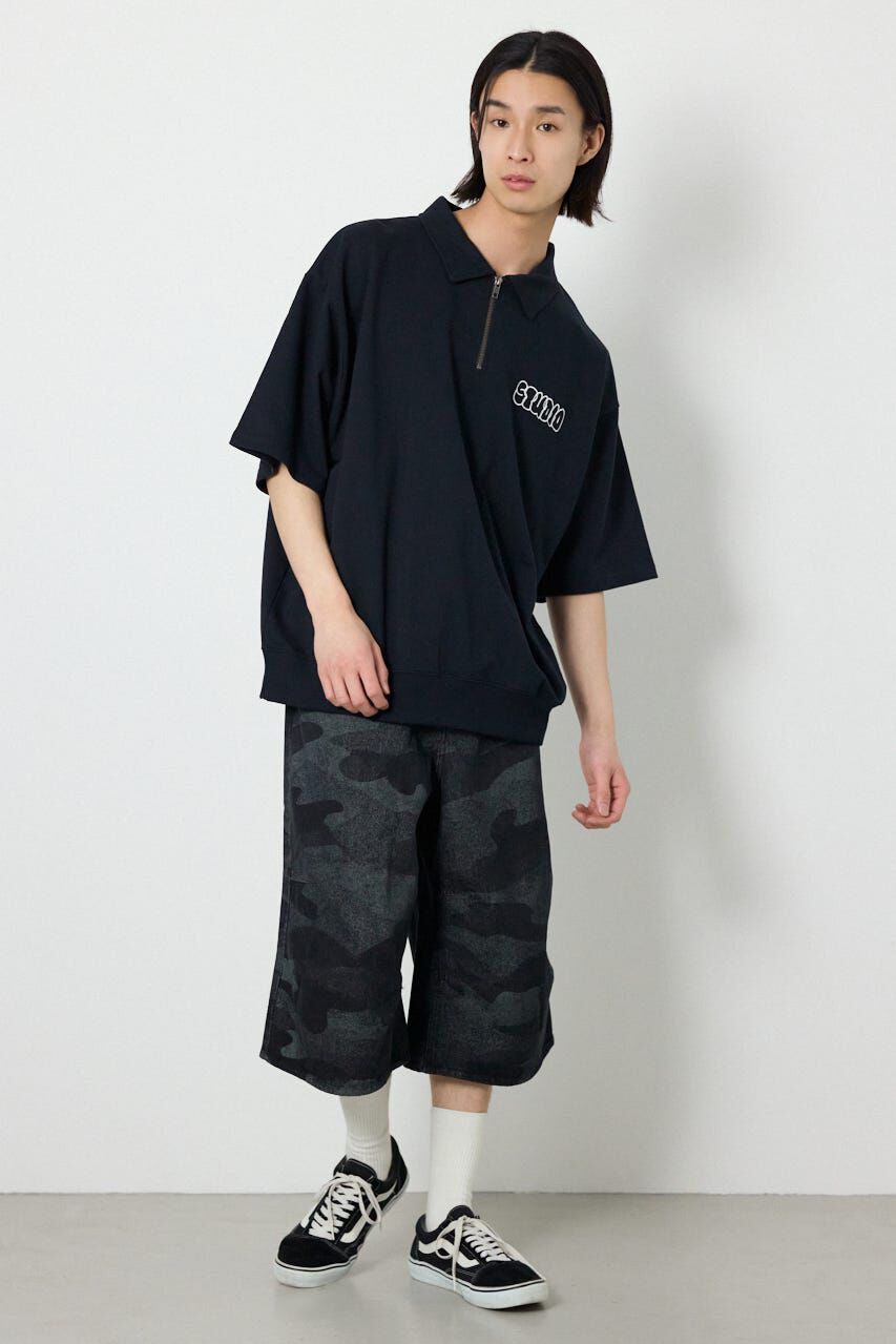 RODEO CROWNS「ライトスウェットZIPポロシャツ」|Tシャツ・カットソー|