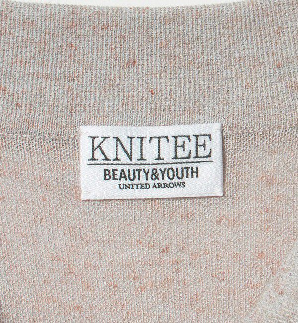 BEAUTY&YOUTH UNITED ARROWS「KNITEE リネンブレンド メリノ スキッパー ニット Tシャツ ウォッシャブル」|ニット・セーター|