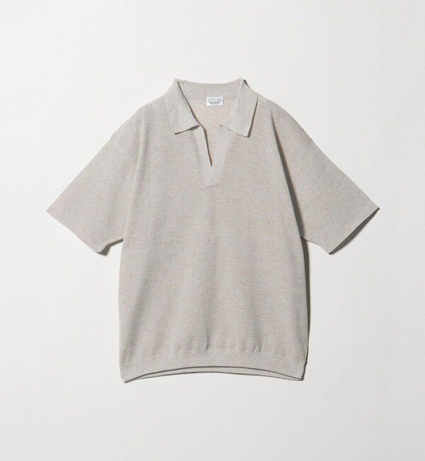 BEAUTY&YOUTH UNITED ARROWS「KNITEE リネンブレンド メリノ スキッパー ニット Tシャツ ウォッシャブル」|ニット・セーター|