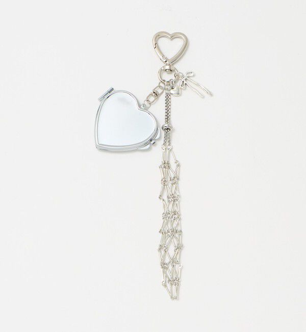 EMMEL REFINES「＜EMMEL REFINES＞EM ミラー＆リップ チャーム」|チャーム・キーホルダー|SILVER